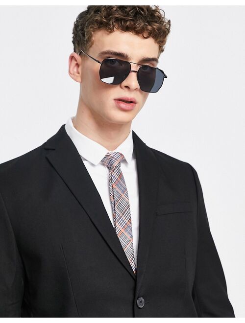 New Look skinny suit jacket in black