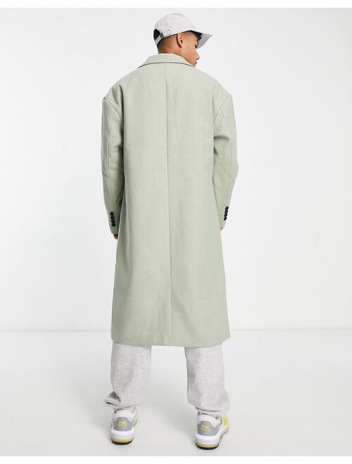 New Look overcoat in light khaki