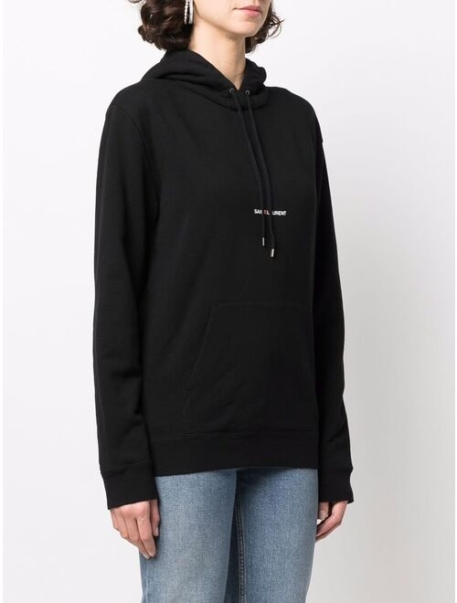 Yves Saint Laurent Saint Laurent logo print hoodie