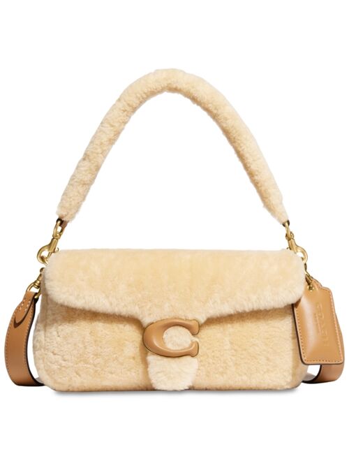 COACH Shearling Pillow Tabby 26 Shoulder Bag with Convertible Straps