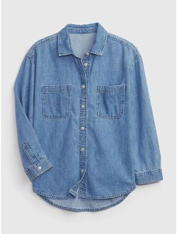 Kids Denim Shirt with Washwell