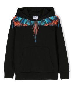 Marcelo Burlon County Of Milan Kids Wings logo-print relaxed hoodie