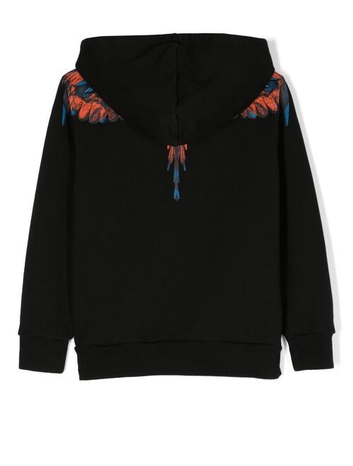 Marcelo Burlon County Of Milan Kids Wings logo-print relaxed hoodie