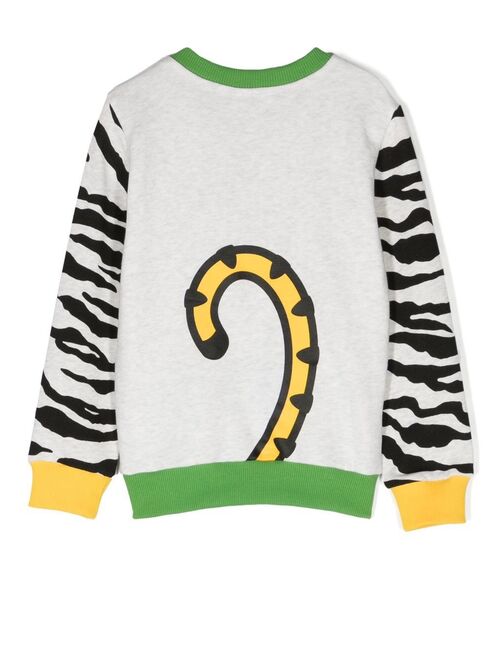 Kenzo Kids Kotora Tiger logo-print sweatshirt