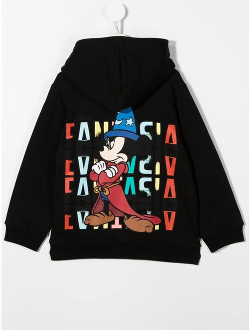 graphic-print pullover hoodie