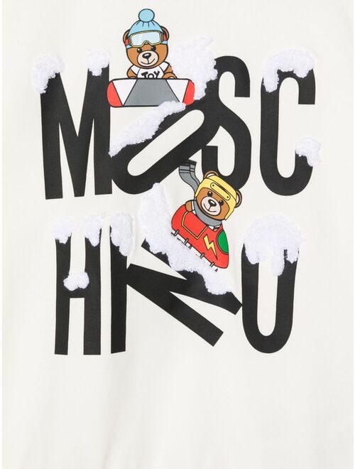 Moschino Kids graphic logo-print sweatshirt