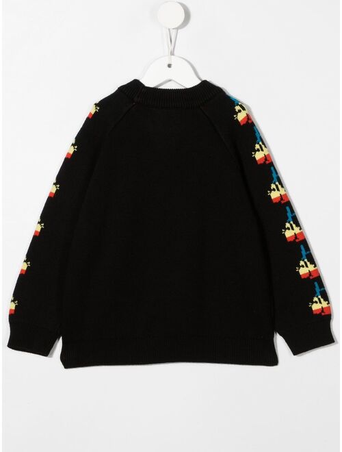 Stella McCartney Kids Mickey Mouse-intarsia jumper