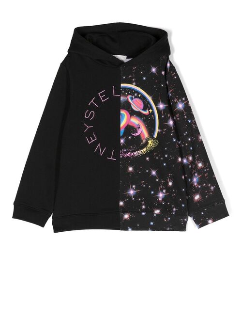 Stella McCartney Kids logo-print long-sleeve hoodie