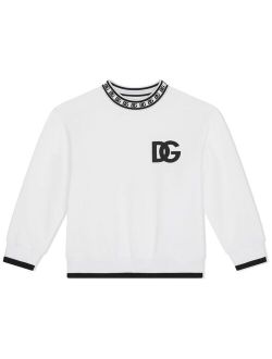 Kids logo-print long-sleeve sweatshirt