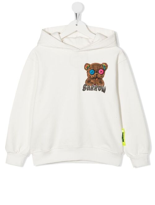 Barrow kids logo-print cotton hoodie