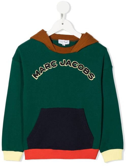 Marc Jacobs Kids embroidered-logo pullover hoodie