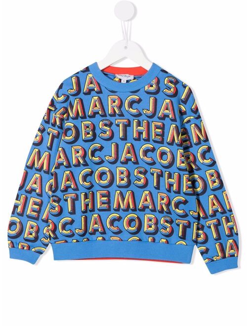 Marc Jacobs Kids logo-print crew-neck sweatshirt