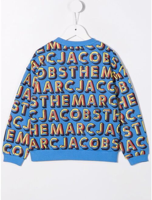 Marc Jacobs Kids logo-print crew-neck sweatshirt