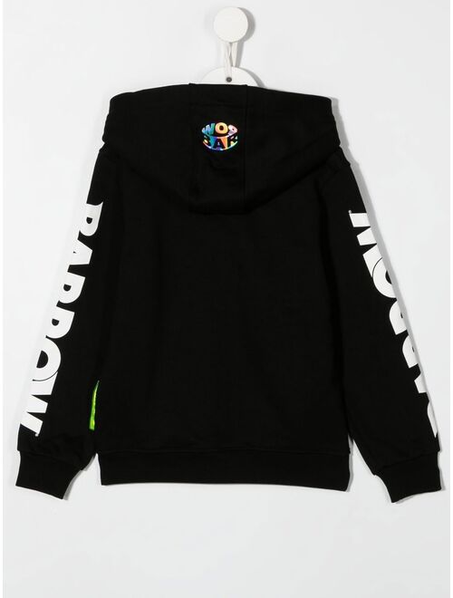 Barrow kids logo-print pullover hoodie