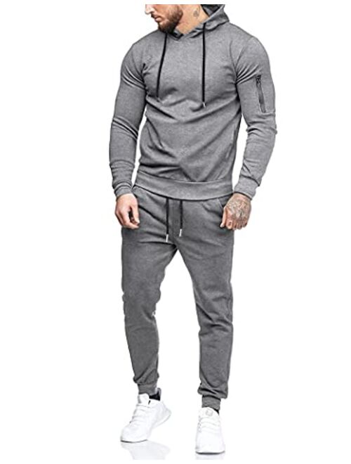 COOFANDY Men's Tracksuit 2 Piece Hooded Athletic Sweatsuits Casual Running Jogging Sport Suit Sets