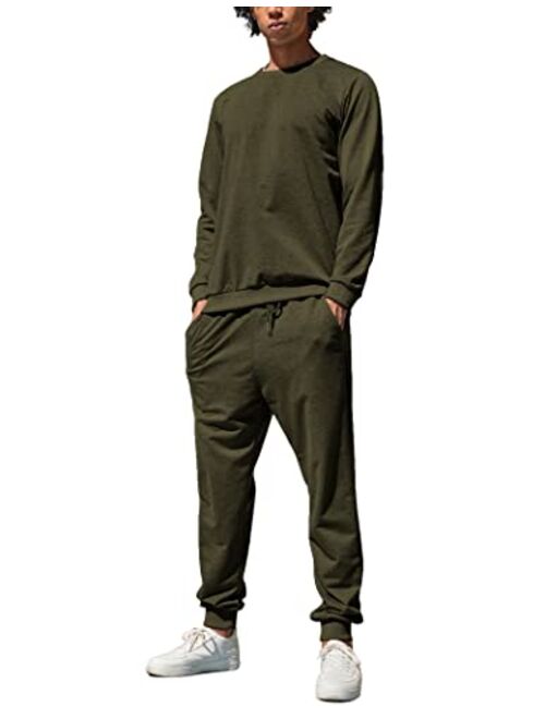 COOFANDY Men's Tracksuit 2 Piece Long Sleeve Pullover Jogging Track Suit Athletic Casual Sweatsuit