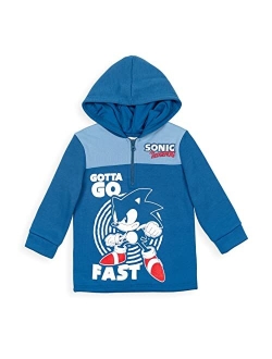 SEGA Sonic the Hedgehog Fleece Half Zip Hoodie Toddler to Big Kid