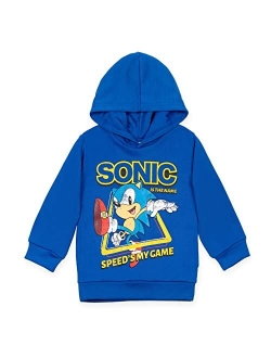 SEGA Sonic the Hedgehog Knuckles Tails Sonic The Hedgehog Fleece Pullover Hoodie Toddler to Big Kid