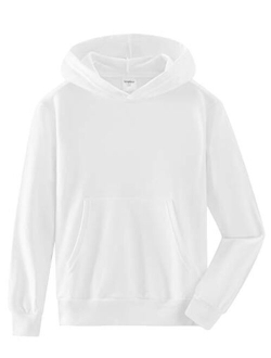 Spring&Gege Youth Solid Classic Hoodies Soft Hooded Pullover Sweatshirts for Children (3-14 Years)