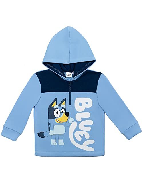 Bluey Fleece Half Zip Hoodie Toddler to Big Kid