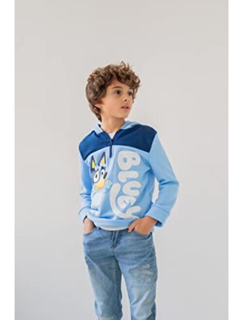 Bluey Fleece Half Zip Hoodie Toddler to Big Kid