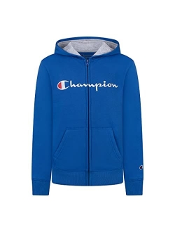 Boys Fleece Hooded Zip Up Sweatshirt Hoody Kids Clothes