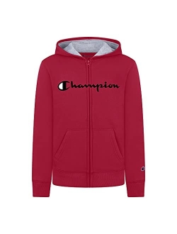 Boys Fleece Hooded Zip Up Sweatshirt Hoody Kids Clothes