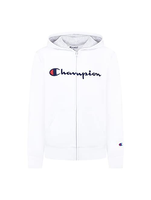 Champion Boys Fleece Hooded Zip Up Sweatshirt Hoody Kids Clothes