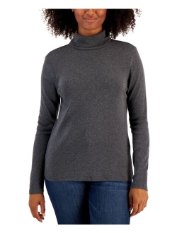 Women's Pima Turtleneck Top, Created for Macy's