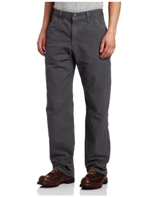 Carhartt Men's Washed Duck Dungaree Flannel Lined Work Pant