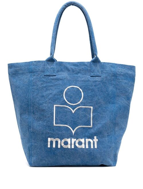 logo-print tote bag