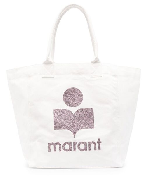 Isabel Marant Yenky logo-print tote bags