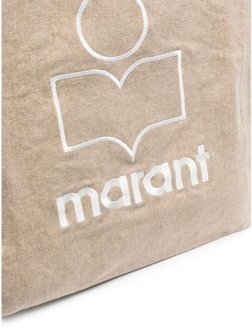 Isabel Marant Yenky Canvas logo tote bag