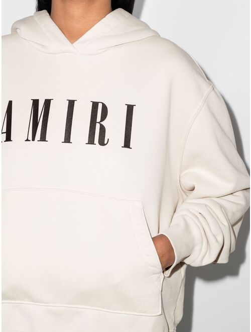 AMIRI logo-print cotton hoodie