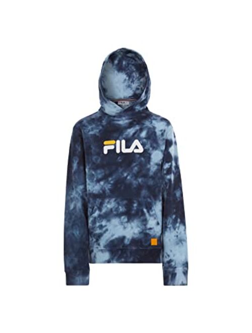 Fila Heritage Unisex Boys and Girls Kids Hooded Brushed Fleece Sweatshirt With Hood Kids Clothes