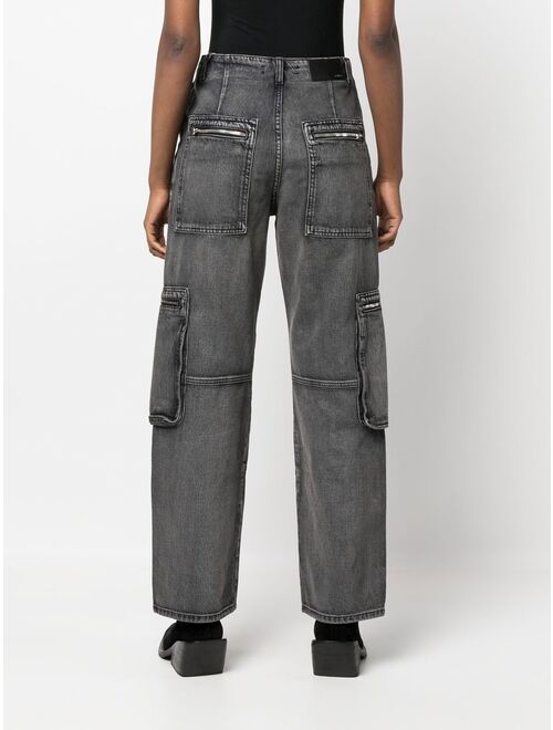 AMIRI high-rise straight-leg jeans