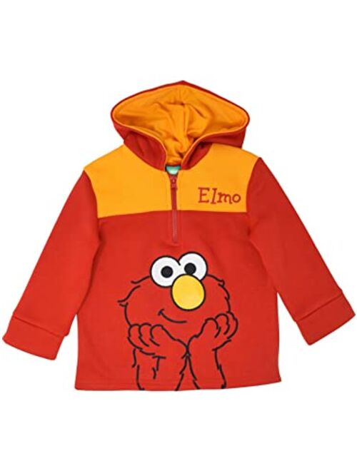 Sesame Street Oscar the Grouch Big Bird Cookie Monster Fleece Half Zip Hoodie Infant to Toddler