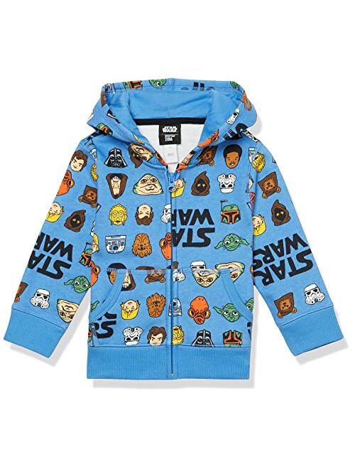 Spotted Zebra Disney | Marvel | Star Wars Boys and Toddlers' Fleece Zip-Up Hoodie Sweatshirts