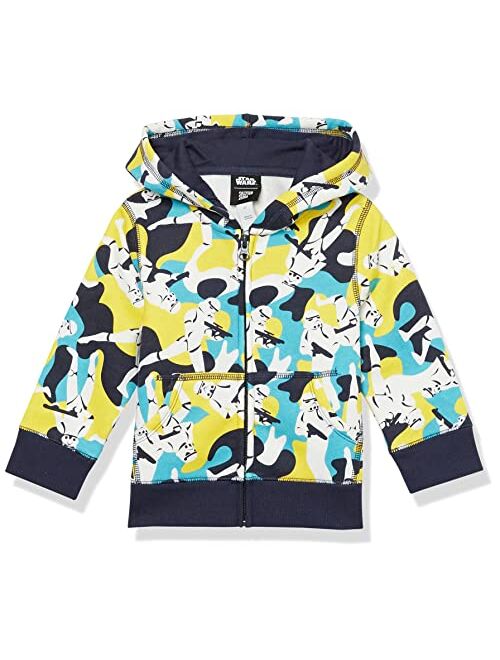 Spotted Zebra Disney | Marvel | Star Wars Boys and Toddlers' Fleece Zip-Up Hoodie Sweatshirts