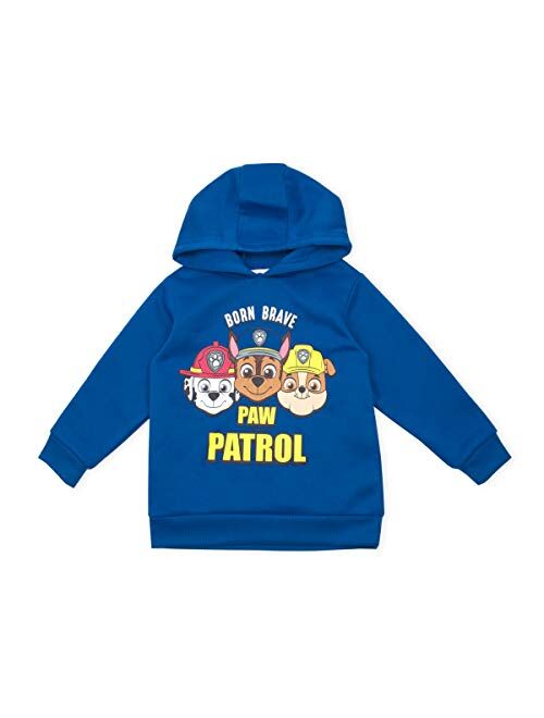 Nickelodeon Paw Patrol Boys' 2 Pack Hooded Sweatshirt for Toddler and Little Kids Navy/Grey or Navy/White