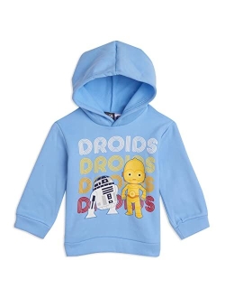 R2-D2 C-3PO Boys Fleece Pullover Hoodie Light Blue