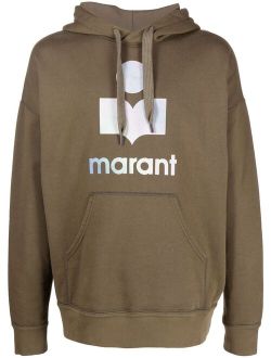 logo-print hoodie