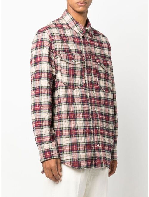 Isabel Marant checked quilted cotton shirt