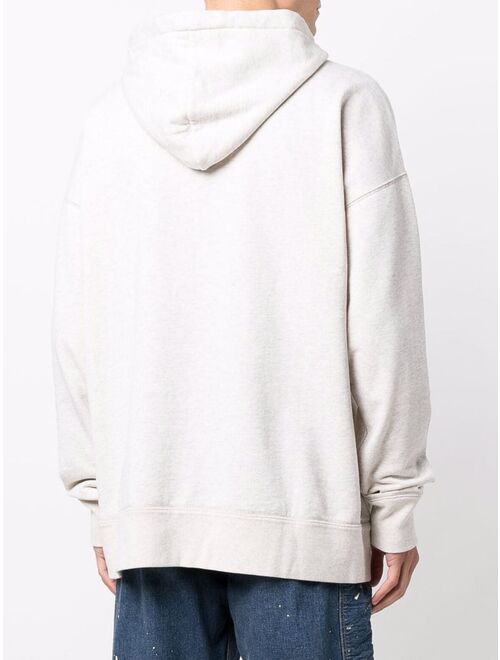 Isabel Marant Miley flocked-logo hoodie