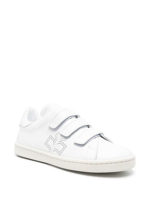 Isabel Marant perforated-logo touch-strap sneakers