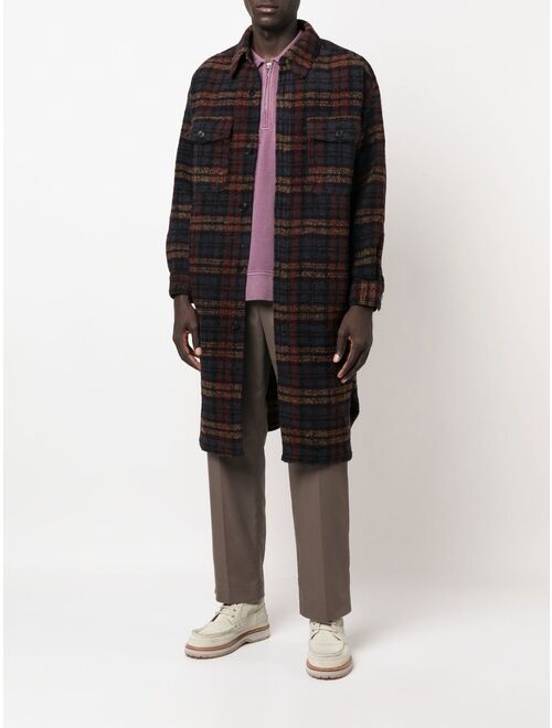 Isabel Marant Kotajot checked single-breasted coat