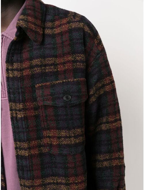 Isabel Marant Kotajot checked single-breasted coat