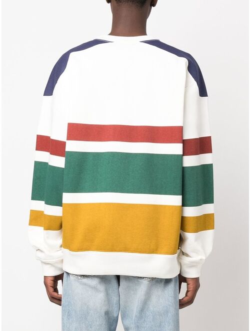 Isabel Marant logo-print striped sweatshirt