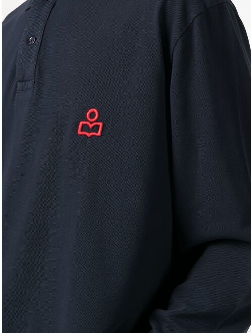 Isabel Marant embroidered-logo polo shirt