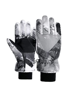 American Trends Kids Waterproof Winter Gloves Warm Snow Gloves Boys Girls Ski Gloves Toddler Mittens Windproof